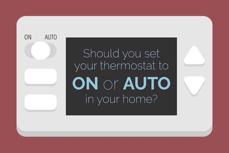 On most thermostats, you can choose between On or Auto for your fan setting.
